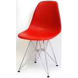 Cadeira Eames Polipropileno Vermelha Base Cromada - 14903