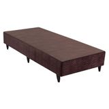 Base De Cama Box Light Camurca Marrom Solteirao 108 Cm (larg) - 52662