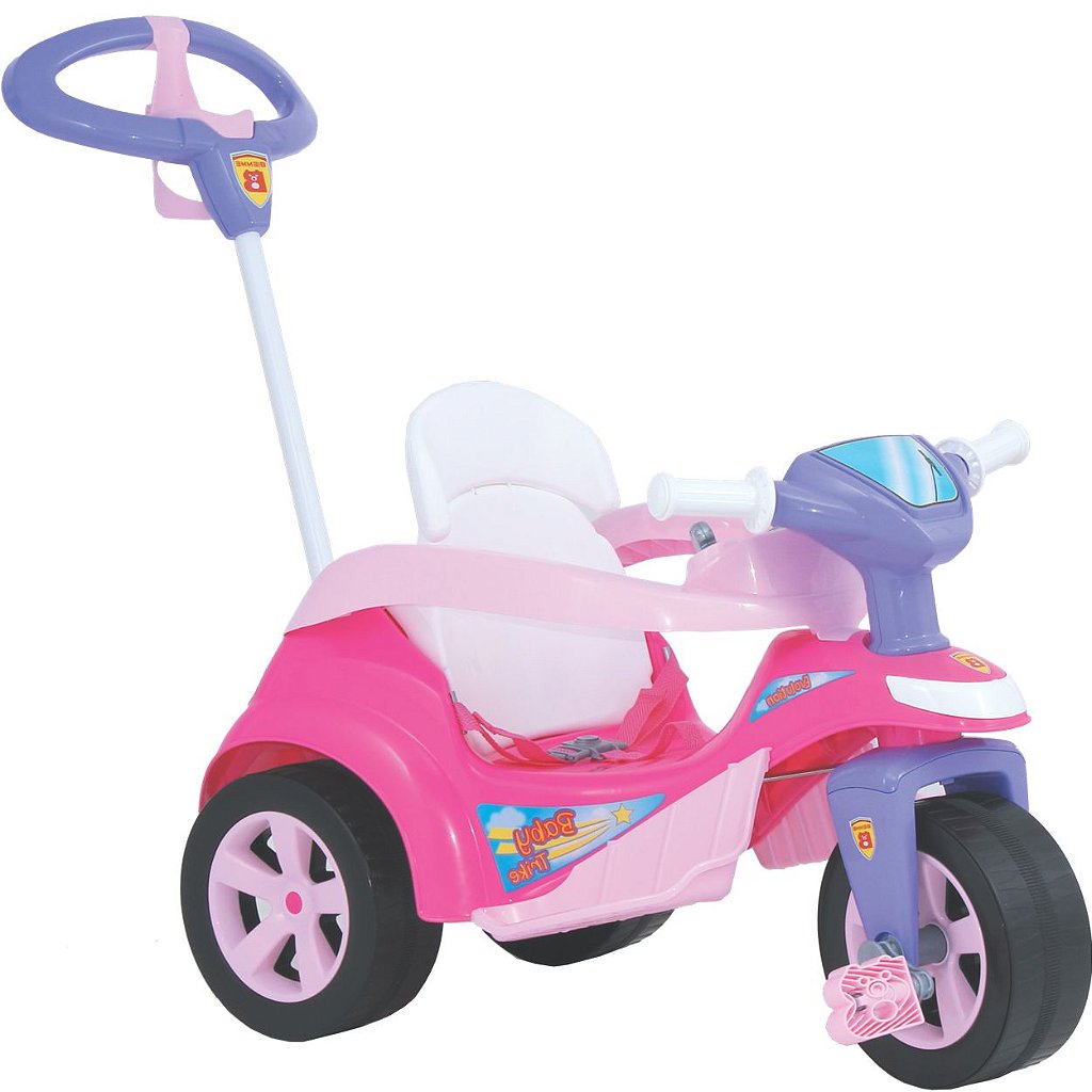 Triciclo Motoca Infantil Menina Princesa Rosa - Kepler em Promoção