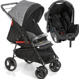 Carrinho De Bebe Galzerano Maranello Bebe Conforto Preto Cinza