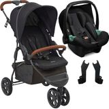 Carrinho De Bebe Com Bebe Conforto Abc Design Treviso 3 Black