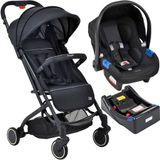 Carrinho De Bebe Burigotto Zap Com Bebe Conforto E Base Black