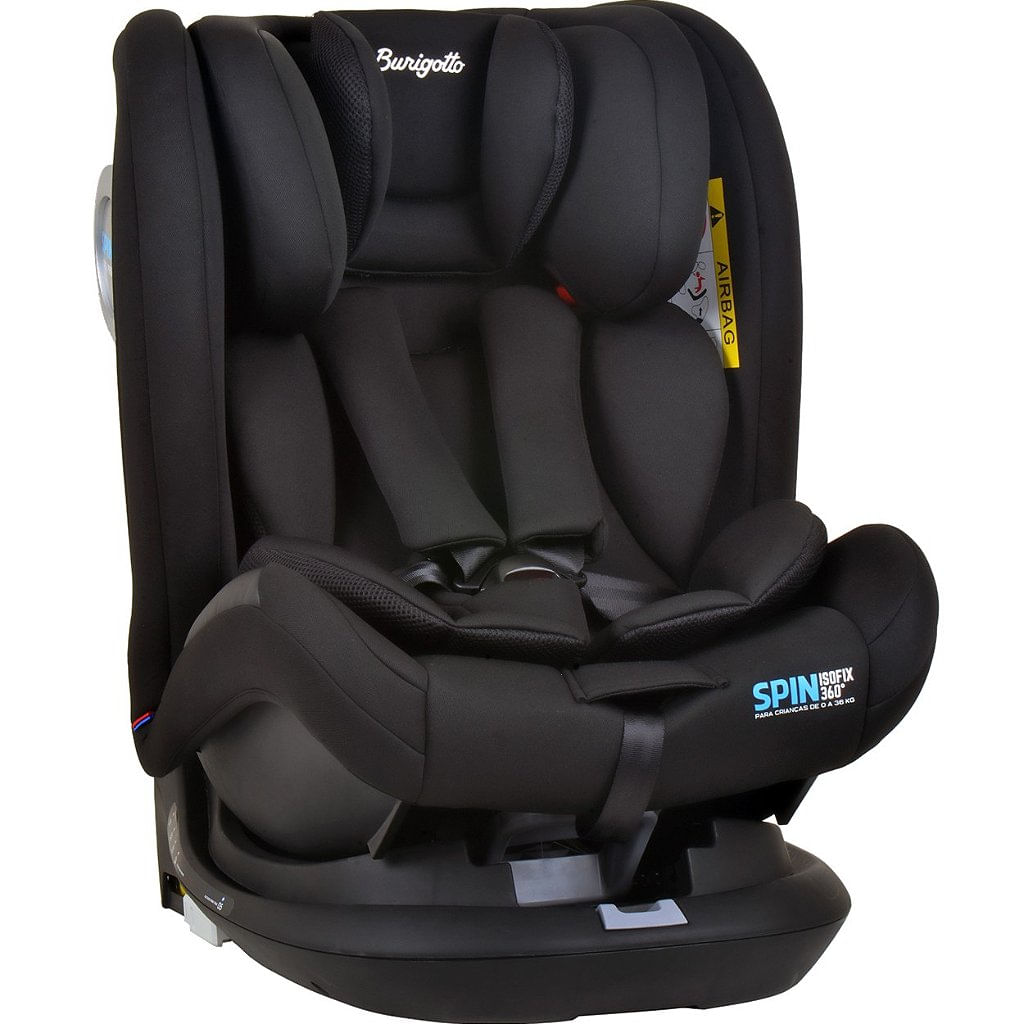 Cadeirinha Para Carro Burigotto Spin 360 Isofix 0-36kg Black