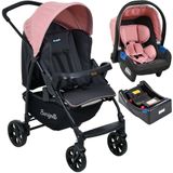 Carrinho De Bebe Burigotto Ecco Bebe Conforto Base Cz Rosa