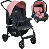 Carrinho De Bebe Burigotto Ecco Com Bebe Conforto Cz Rosa