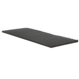 Colchonete Alveolado D20 Solteiro 80 Cm (larg) Cinza - 42984