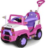 Carrinho De Passeio E Pedal - Jipe Diipi - Rosa - Calesita