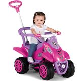 Cross Turbo Calesita Quadriciclo Infantil Carrinho De Passeio Pedal 2 Em 1 Rosa