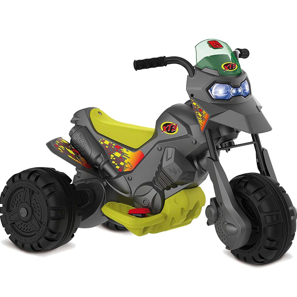 Moto Elétrica Infantil Bandeirante XT3 Grafite 6V - Carrefour - Carrefour