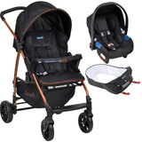 Carrinho de Bebe Bebe Conforto e Ninho Burigotto Ecco Preto Bronze