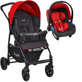 Carrinho de Bebe Bebe Conforto Burigotto Ecco Cinza Vermelho