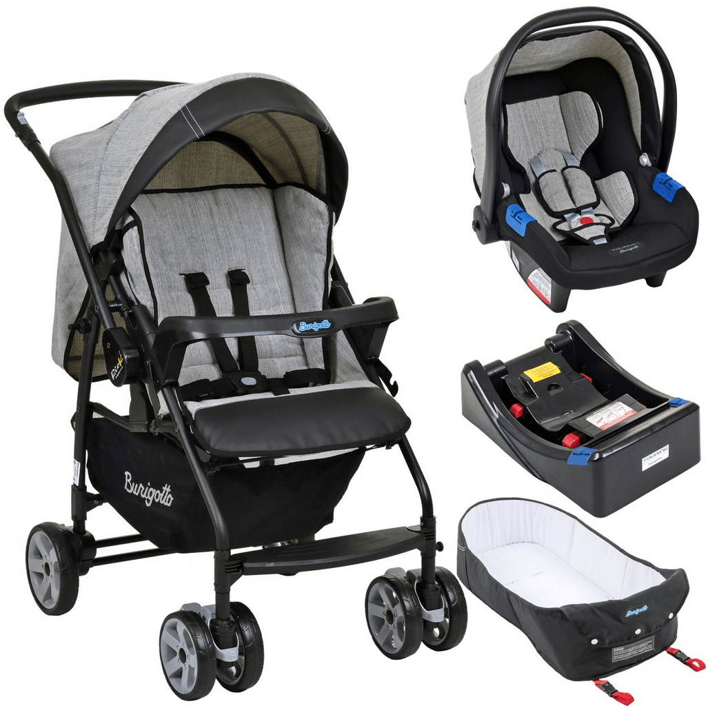 Cadeira Cadeirinha para Auto Carro Bebe Reclinável 3 Posições Shift Gray -  Burigotto