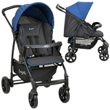 Carrinho de Bebe Passeio Burigotto Ecco Cinza Azul