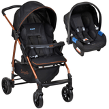 Carrinho de Bebe Bebe Conforto Burigotto Ecco Preto Bronze