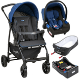 Carrinho de Bebe Bebe Conforto Base e Ninho Burigotto Ecco Cinza Azul