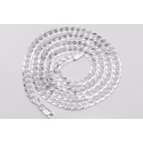 Conjunto Corrente 70cm E Pulseira Grumet 6mm Prata 925