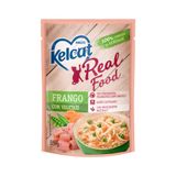 Ração Úmida Kelcat Real Food Sachê Para Gatos Castrados Sabor Frango Com Vegetais 85g