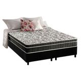 Cama Box King Colchao Ortopedico Anjos D28 Ag65 Star Flex Fibra Siliconada Base Crc Suede Black 193x203