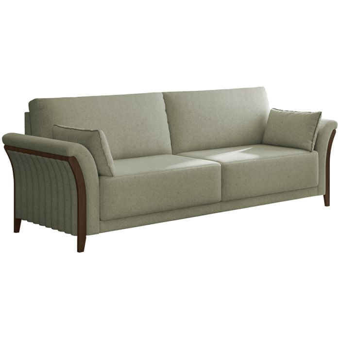 Sofa 3 Lugares 222 Cm Royalle Linho Tce 1026 Moll