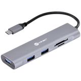 Hub Usb Tipo C / Type C Para 3 Usb 3.0 + Leitor De Cartao H