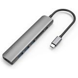 Walnew Usb C Hub, Adaptador De Cartão Macbook Pro Usb C, Hub Tipo 7 Em 1 Com 4k Usb-c Para Hdmi, 3 Portas Usb 3.0, Leitor De Cartão Sd/tf, Pd Dock De