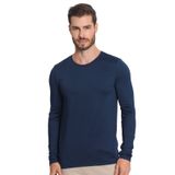 Camiseta Manga Longa Masculina Suplex Diametro Azul Gg