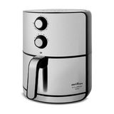 Fritadeira Air Fryer Britânia Bfr46pi 4,6l Display Analógico Preto E Inox 1500w