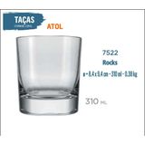 12 Copos Atol 310ml - Whisky