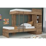 Beliche Multifuncional Havana Plus C 3 Gavetas Atacama Santos Andira