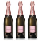 Kit 03 Unidades Espumante Chandon Brut Rosé 750Ml