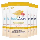 Kit Sabonete Líquido Dove Baby Refil Hidratação Glicerinada 180ml - 6 Unidades