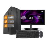 Computador Completo Intel I5 8gb Hd 1tb Monitor 24