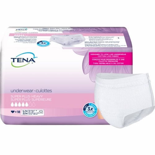 Roupa Íntima Feminina Adulta Absorvente Pequena/média, 18 Bolsas Da Essity (pacote Com 2)