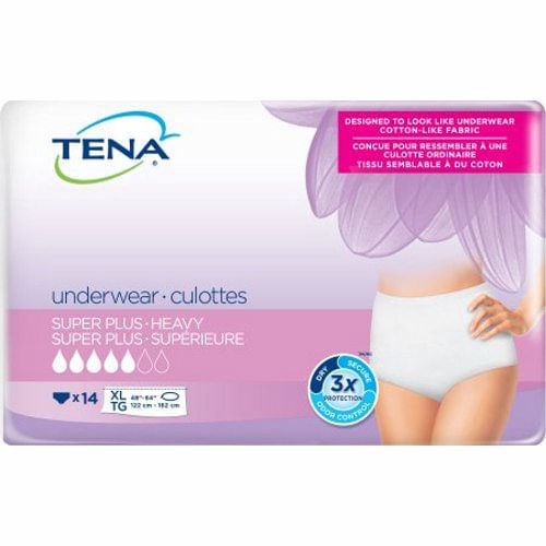 Roupa Íntima Feminina Adulta Absorvente Gg, Branca, 14 Bolsas Da Essity (pacote Com 2)