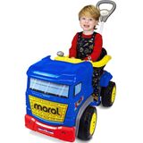 Carrinho De Passeio Ou Pedal Infantil Com Empurrador Maral Truck Azul