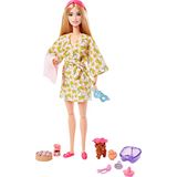 Boneca Barbie, Brinquedos Infantis, Boneca Loira Com Pet Puppy, Conjuntos,
