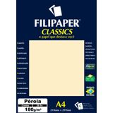 Papel A4 Perolado Creme 180G.