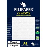 Papel A4 Verge Branco 180G.