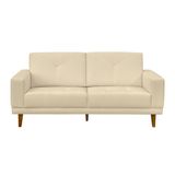 Sofa 03 Lugares Capri 200cm Linho Bege D'monegatto