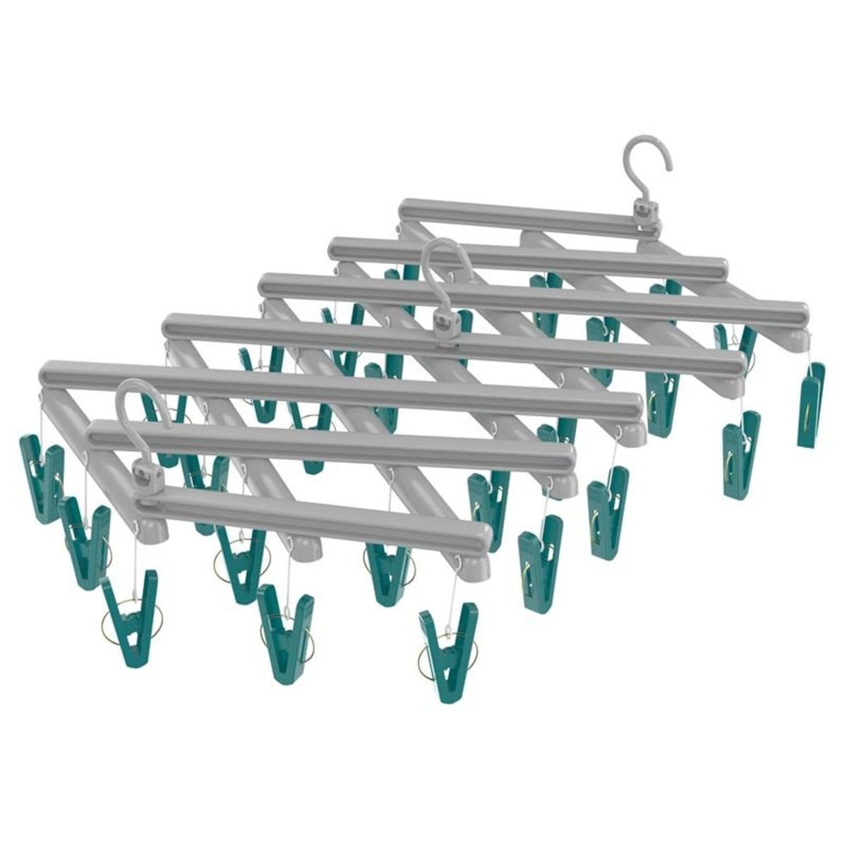 Mini Varal Extensível com 29 Prendedores Flash Limp