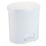 Lixeira para Cozinha de Plástico 6 Litros com Pedal Branca
