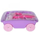 Carrinho com Acessórios de Médico Carrefour Deluxe Ty764 13 Peças Lilás com Rosa