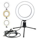 Iluminador Anel de Led Ring Light USB 16CM com Mini Tripé