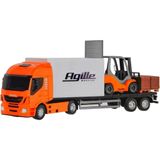 Caminhão Iveco Hi-wai Com Empilhadeira 484 Laranja - Usual