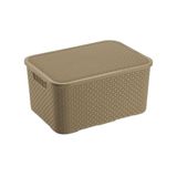 Caixa Organizadora Rattan 7 Litros Marrom - Monte Libano