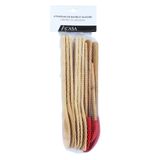 Kit de Utensílios Bambu Vermelho com 10 Peças - A/CASA