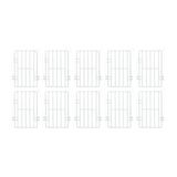 KIT - 10 Separadores Cesto Nextgen Branco - Metalfrio