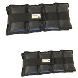 Kit Pares de Caneleiras 3kg + 1kg Pretas Ahead Sports