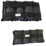 Kit Pares de Caneleiras 10kg + 1kg Pretas Ahead Sports