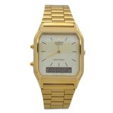 Relógio de Pulso Casio Vintage Unissex AQ-230GA-9DMQ - Dourado